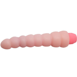 Vibromasseur Flexi Vibe couché, anneaux arrondis et culot à piles