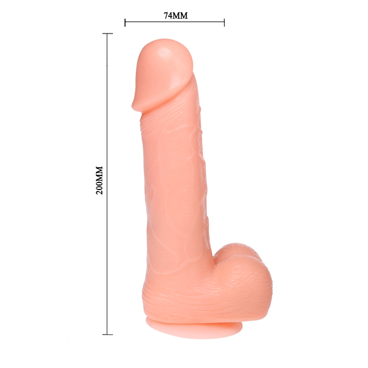 BAILE GODE REALISTE DONG VIBRATION ET ROTATION 20 CM