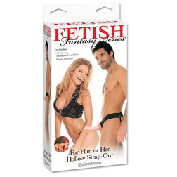 FETISH FANTASY SERIES HARNAIS CREUX REGLABLE CHAIR STRAP ON 15 CM