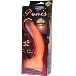 Gode vibrant à ventouse 24 cm avec télécommande filaire — Penis Vibration