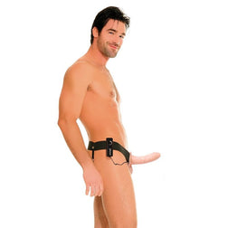FETISH FANTASY SERIES HARNAIS VIBRATEUR CREUX POUR LUI ET ELLE NATUREL 14CM