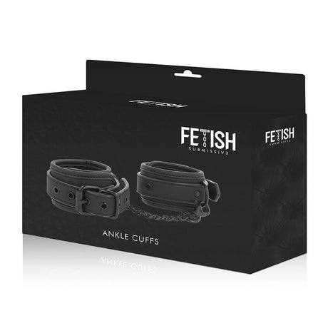 FETISH SUBMISSIVE CHEVILLES EN CUIR VEGETALIEN AVEC DOUBLURE EN NOPRENE