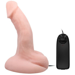 Gode réaliste Vibrant ventouse télécommande filaire - vue produit principale