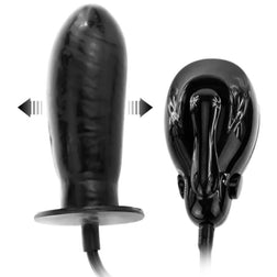Gode gonflable vibrant avec ventouse 16 cm - emballage