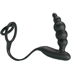 PRETTY LOVE ANNEAUX PENIS AVEC PLUG VIBRATEUR