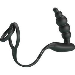 PRETTY LOVE ANNEAUX PENIS AVEC PLUG VIBRATEUR