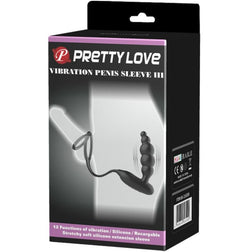 PRETTY LOVE ANNEAUX PENIS AVEC PLUG VIBRATEUR