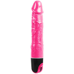 Gode vibrant rose 20 cm texture multi-relief — Baile — vue de face