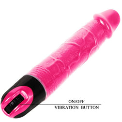 Gode vibrant rose 20 cm texture multi-relief — Baile