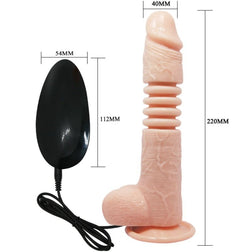 Gode réaliste Thunder Up ventouse - accessoires inclus visibles