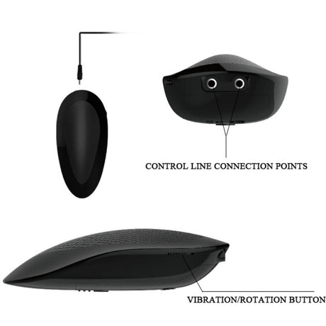 BAILE VIBRATEUR REALISTE OLIVER AVEC FONCTION DE ROTATION