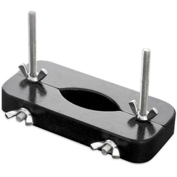 Harnais Ball buster bois laqué noir 4 vis réglables — CBT noir vu de face