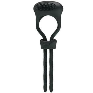 Cockring vibrant ajustable lacet — vue de profil