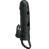 Gaine pénienne vibrante avec stimulateur 14 cm · Pretty Love · Gaines & extensions