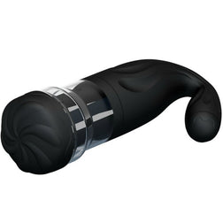 Vue sous un angle incliné du masturbateur automatique noir