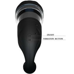 Gros plan sur les boutons de commande du masturbateur automatique