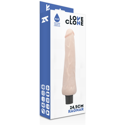 Gode vibrant fin autolubrifiant 24,5 cm peau — Ragnar