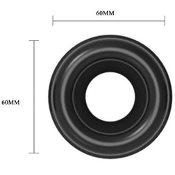 Stahl-Cockring mit Analhaken – Nahaufnahme