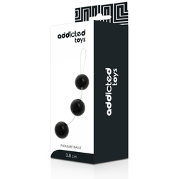 Emballage noir et blanc pour chapelet anal 3 boules
