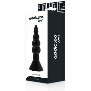 Boîte Addicted Toys du plug anal 17 cm, face avant