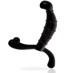 Stimulateur prostatique courbé nervuré 14 cm