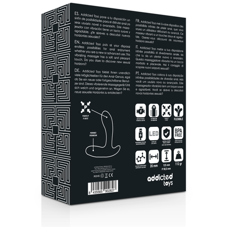 Masseur prostate double moteur rechargeable — emballage