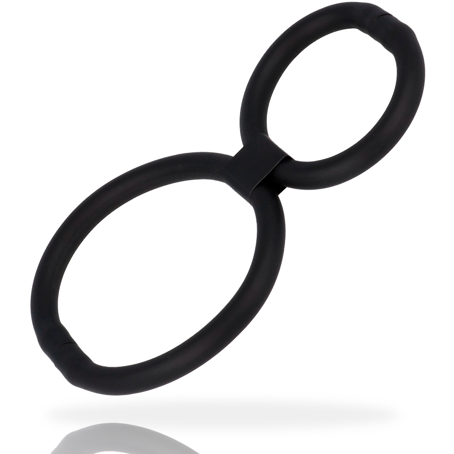 Double cockring réglable en 8 — vue de profil
