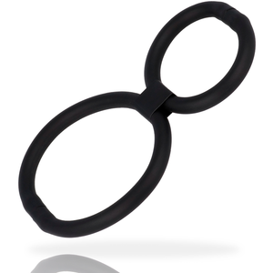 Double cockring réglable en 8 — vue de profil