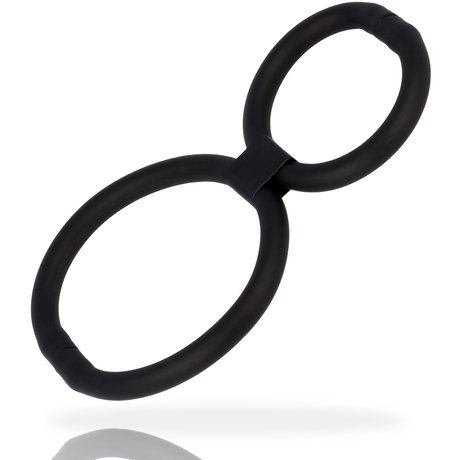 Double cockring réglable en 8 — vue de profil