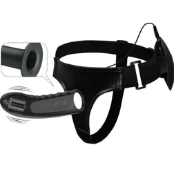 Harnais modèle Marvin en Silicone noir 16.0 cm pour le plaisir intime.
