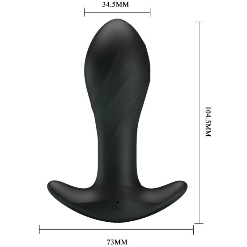 Plug vibrant silicone 12 modes 10,5 cm — gros plan