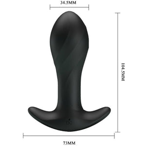 Plug vibrant silicone 12 modes 10,5 cm — gros plan