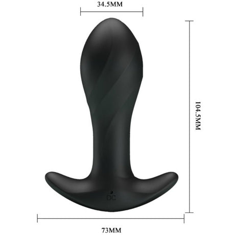 Plug vibrant silicone 12 modes 10,5 cm — gros plan