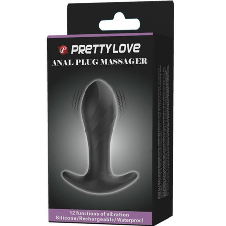 Plug vibrant silicone 12 modes 10,5 cm — vue de profil