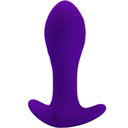 Plug vibrant prostatique 12 modes silicone lilas pour homme