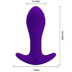 Plug vibrant prostatique 12 modes silicone lilas