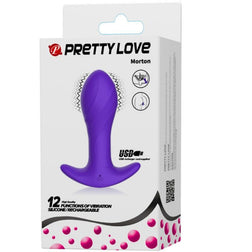 Plug vibrant prostatique 12 modes silicone lilas