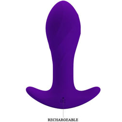 Plug vibrant prostatique 12 modes silicone lilas