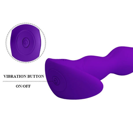 Masseur prostatique vibrant ondulé 12 modes rechargeable — autre angle