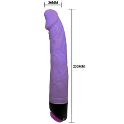 Realistic Vibrating Dildo 23cm Lilac — Adour Club