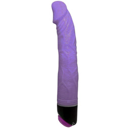 Realistic Vibrating Dildo 23cm Lilac — Adour Club — front view