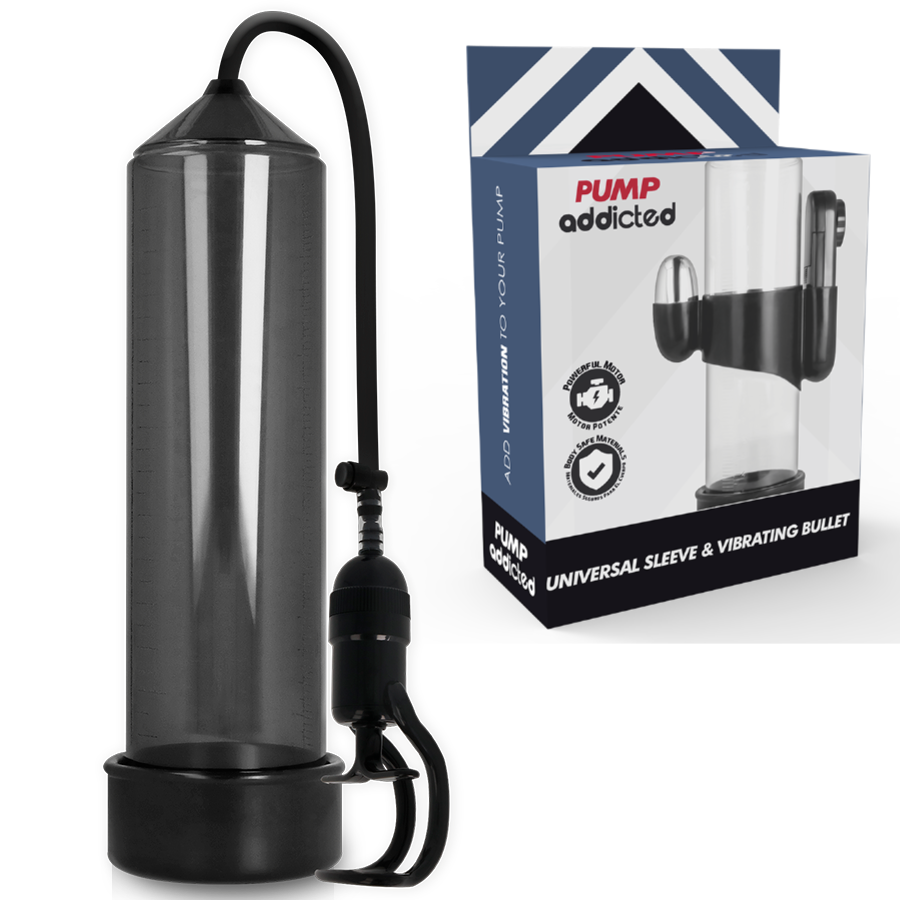 Pompe à pénis avec masturbateur vibrant intégré — RX5 · Pump Addicted · Pompes & gaines
