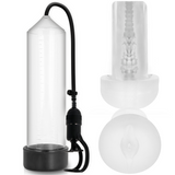 Pompe à pénis + masturbateur — RX5 Transparente · Pump Addicted · Pompes & gaines