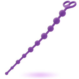Chapelet anal silicone violet 10 boules 34 cm — Jaiden
