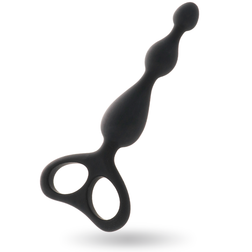 Chapelet anal 3 boules graduées poignée 17,5 cm — Danti