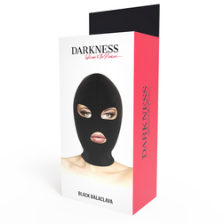 DARKNESS MASQUE DE SOUMISSION BDSM BOUCHE ET YEUX NOIR