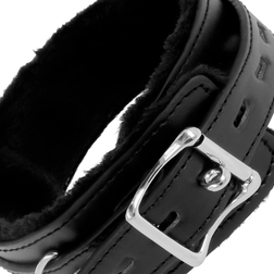 DARKNESS COLLIER DE POSTURE CONFORTABLE AVEC CHAINE EN CUIR