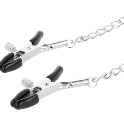 DARKNESS COLLIER AVEC PINCES NIPPLE NOIR