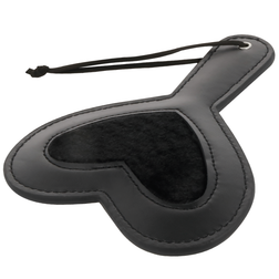 Paddle noir en velours Fetish Love — 19 × 15 cm