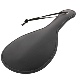 Paddle ronde noire compacte cuir — frappe rapide